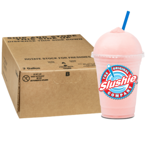 The Original Slushie Company® Pink Bubble Gum FCB 3 Gallon BIB
