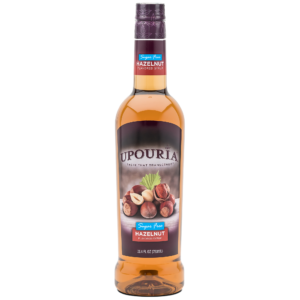 UPOURIA Sugar Free Hazelnut Flavored Syrup (12) 750 mL Bottles with (6) Pumps