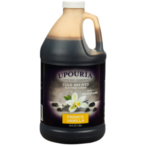 UPOURIA French Vanilla Frozen Coffee FUB (6) 1/2 Gallon Bottles