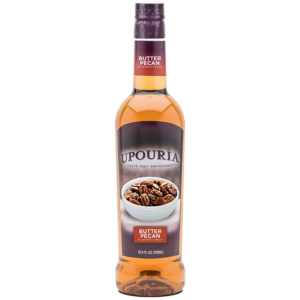 UPOURIA Butter Pecan Flavored Syrup (12) 750 mL Bottles with (6) Pumps