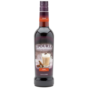 UPOURIA Chai Flavored Syrup (12) 750 mL Bottles with (6) Pumps