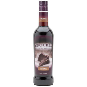 UPOURIA Mocha Flavored Syrup (12) 750 mL Bottles with (6) Pumps