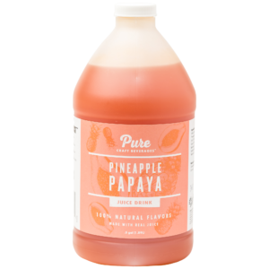 Pure Craft Beverages™ Pineapple Papaya Craft Drink (6) 1/2 Gallon Bottles