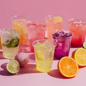 variety of lemonade drinks