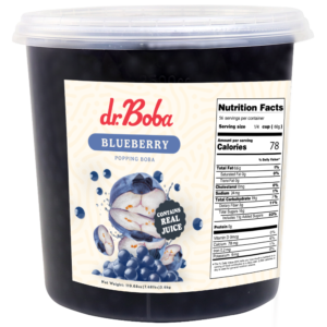 Dr. Boba Blueberry Popping Boba 7.5 lb Tubs