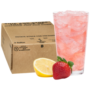 Sunny Sky Sour Strawberry Lemonade Fountain Drink 3 Gallon BIB