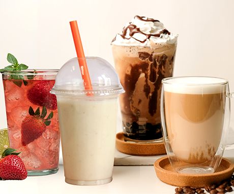 variety of drinks